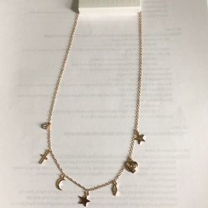 gold charm necklace from forever 21